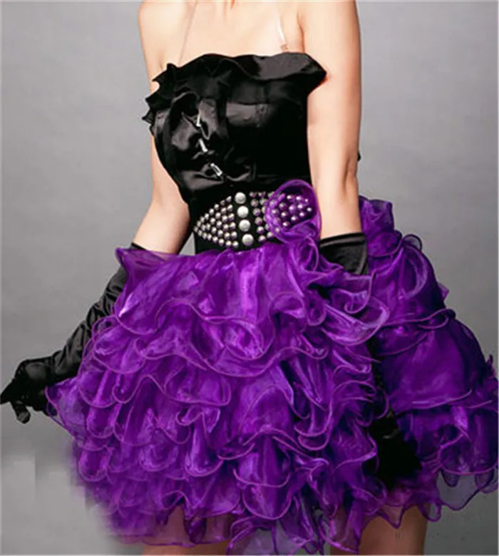 

Women's 8 Color Sexy Ballet Skirt Organza Corset Mini petticoat