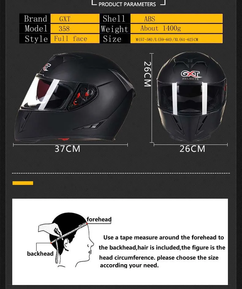 GXT 358 мотоциклетные шлемы для мужчин мотокросса шлем для мотокросса мотоциклетный анфас двойной щит Moto casco