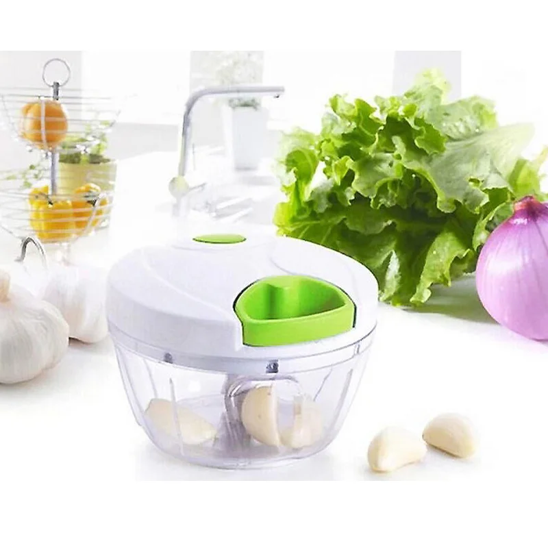 

Wholesale 5in1 Manually rotate Cutting Tool Kit vegetables, fruit, ginger, onion, garlic drawstrings food pulper Sliced F001106