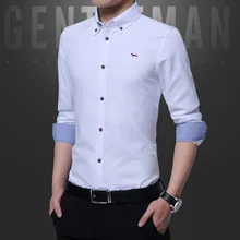 Новое лето-весна Для мужчин повседневная кельб ftit исфар solid Oxford Длинные рукава Harmont Мужской Блузка стройная фигура Азиатские размеры blaine рубашки