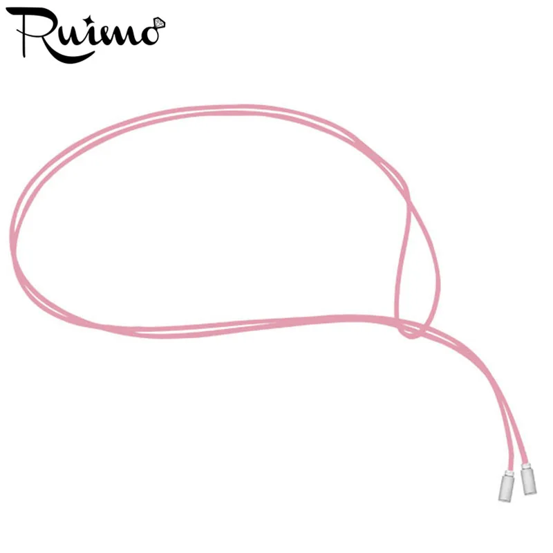 RUIMO 100CM Leather Rope Chain Long Suede Chokers Necklaces Charms With 316l Stainless Steel Pendants Women 15 Colors | Украшения и