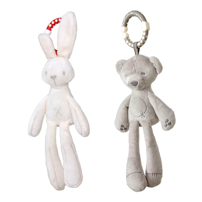 

Baby Toys Rattles Rabbit/Bear Crib Mobile Wind Bell Bed Hanging Dolls Early Educational Toys for Newborns 0-12 Months