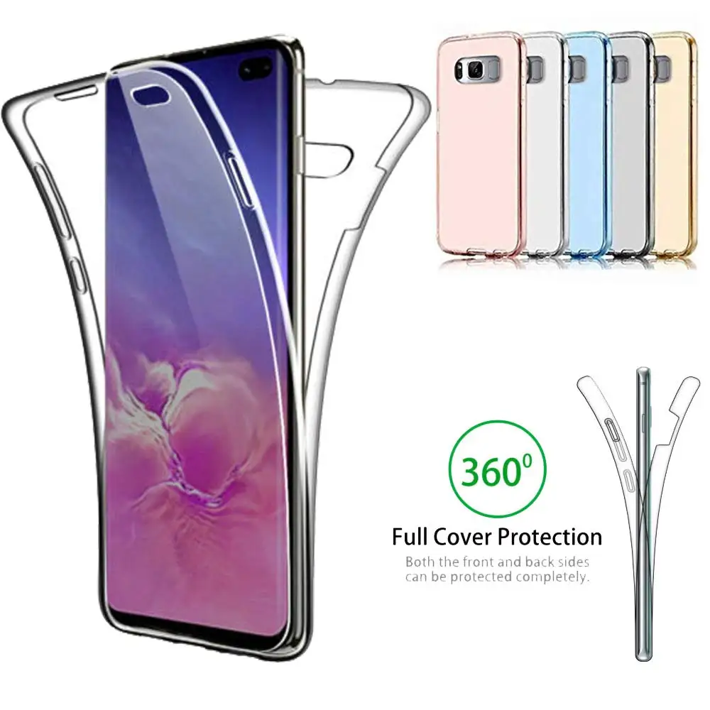 Полностью закрытый чехол для телефона Samsung Galaxy A10 A20 A30 A40 A50 A70 M10 M20 M30 S10 Plus S9 S8 S7 NOTE 10