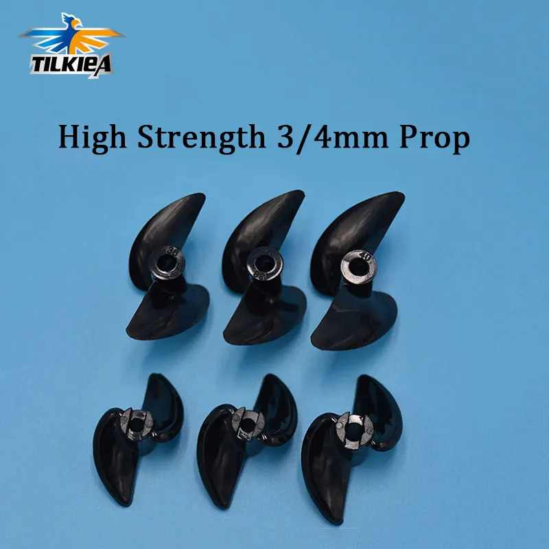 

RC Boat Oar Quant Two Blades Paddle 2 Blades Nylon Boat Propeller High Strength for 3mm/4mm Rc Prop Shaft