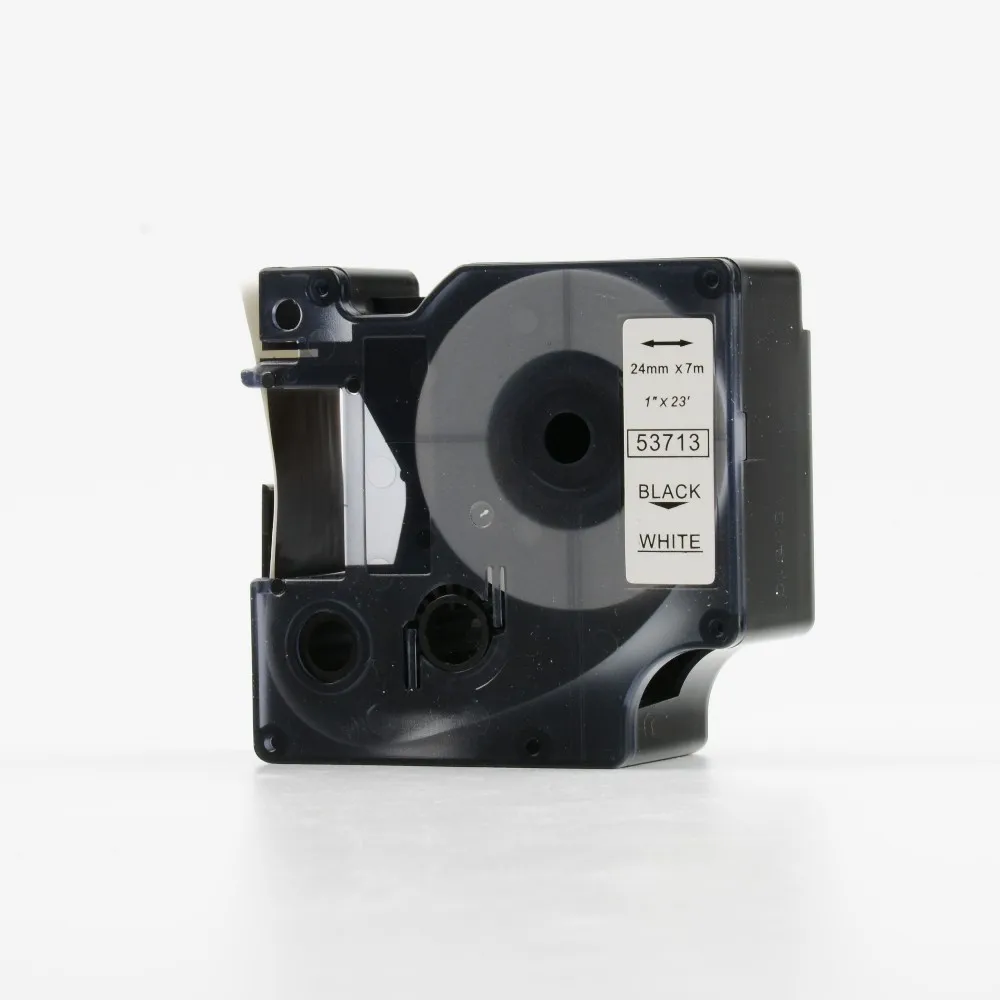 

FREE SHIPPING 10PK/lot DYMO D1 label tape black on white 24mm 53713 Compatible for DYMO label printer