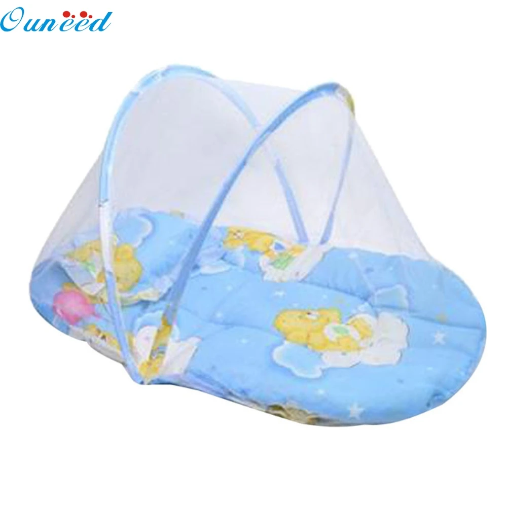 Ouneed Happy home Home textiles bed clothes Duvet New Baby Bed mosquito Cushion Portable Folding Crib Mattress Child in Mosquito Net from Home & Garden on