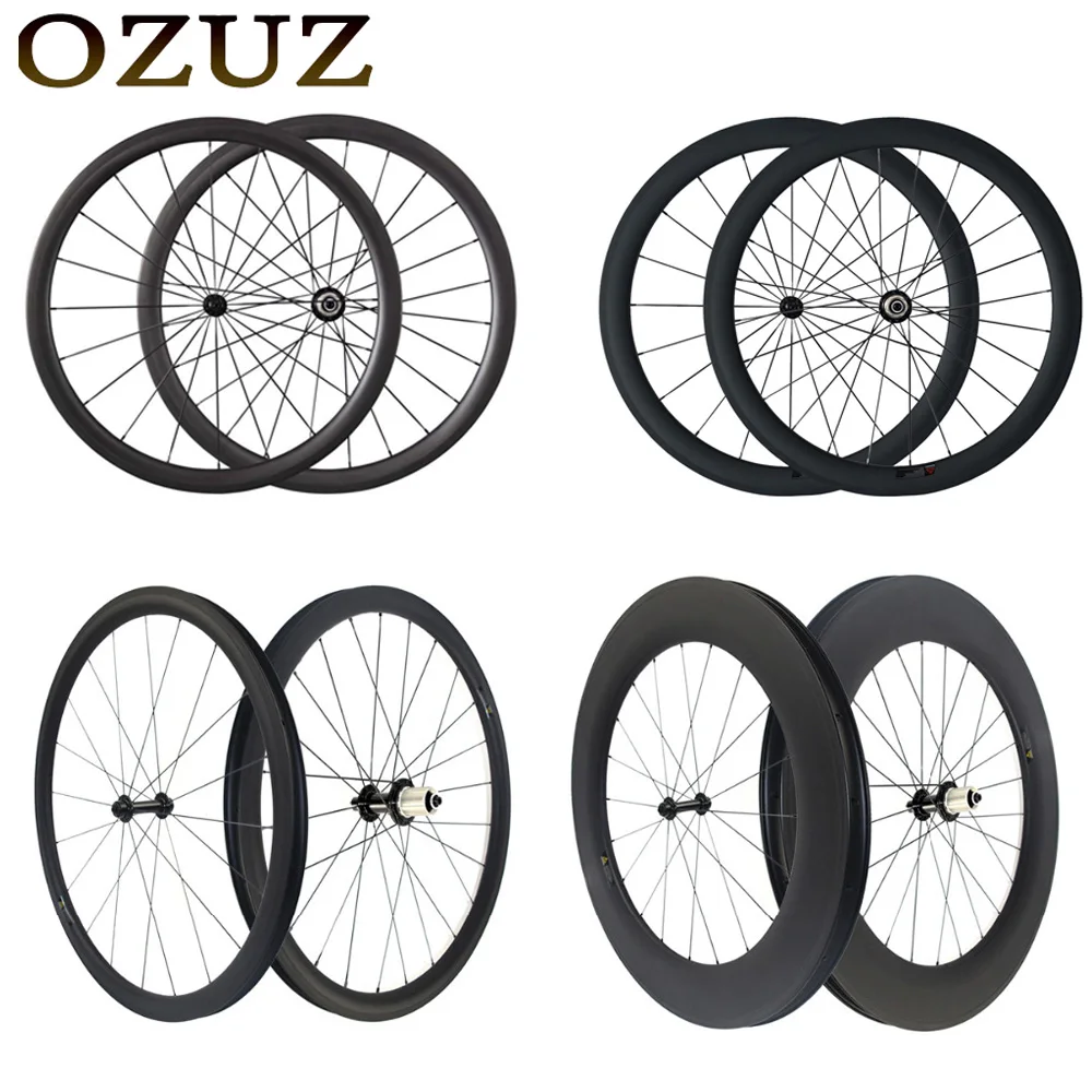 

OZUZ Ultra Light Powerway R13 23mm Width 24 38 50 60 88mm Deep Carbon Wheelset Carbon Wheels 700c Road Bike Wheelset Road Wheels