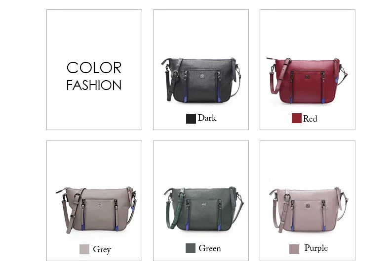 HONGU Fashion Women Top-Handle ShoulderBags Natural Genuine Leather Handbag Tote Lady Crossbody Bag Authentic Girl Messenger Bag  H51240560 (8)