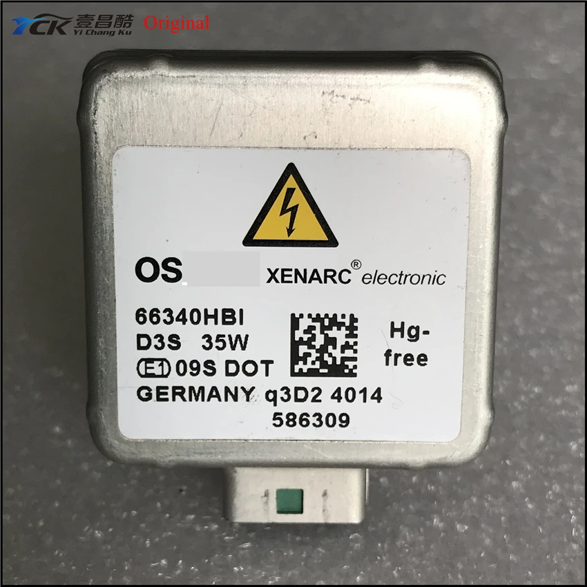 1 шт. YCK оригинальная 66340HBI D3S лампа 35 Вт 5500 к HID ксеноновая головка светильник 66340