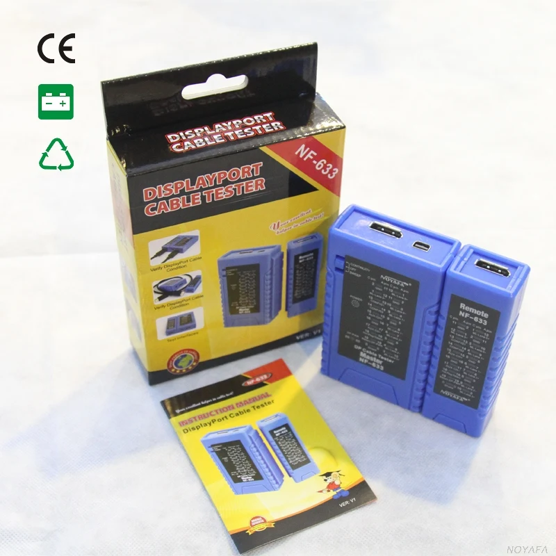  NOYAFA New Arrival NF-633 HDMI Cable Teser DisplayPort Cable Tester testing DisplayPort cables erro