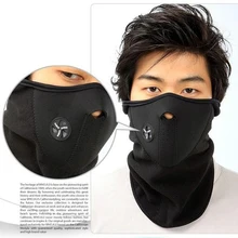 Теплая Флисовая велосипедная маска на половину лица, защитный колпак для лица, лыжный Велосипедный спорт, зимний шарф для защиты шеи, теплая маска