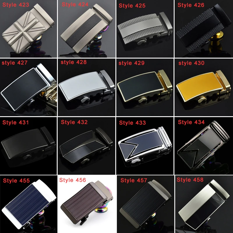 

3.5cm Width Fashion Designer Belts Buckle Head High Quality Alloy Buckle Not Belt Body Sliding Buckle Ratchet Automatic Buckle