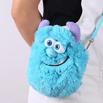 

1pcs Cartoon Sulley Sullivan Plush Backpack Cute Soft Stuffed Shoulder Bag Baby Kids Toy for Children Gifts 20x17cm