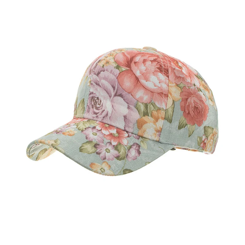 Snapback Кепка Женская кепка-бейсболка Gorras хип хоп цветочный принт конский хвост бейсболка s для женщин повседневные регулируемые кепки - Цвет: B554-3