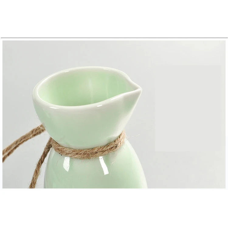 Ankoow 4 чашки для Саке+ горшок Janpanese Ceramics Sake ручной работы керамика сервиз для Саке винный горшок Саке винный термос набор