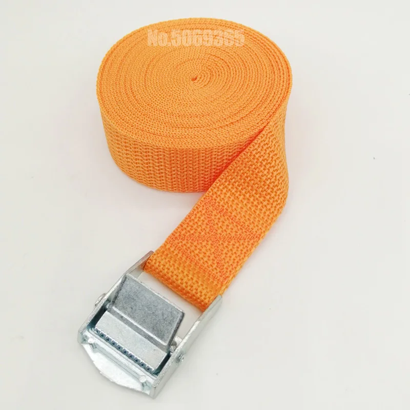 Orange 5 метров Авто багаж прицеп фиксированный ремень веревка быстрый выпуск Cam пряжка Привязать вниз для мотоцикла велосипед Грузовой ремни Натяжной Канат - Цвет: Orange