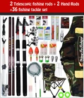 Best Price as low as $139.95 Fishing tackle set fishing rod pole 2.1 4.5 hand pole sun protection umbrella handsomeness sea rods fishing tackle combination