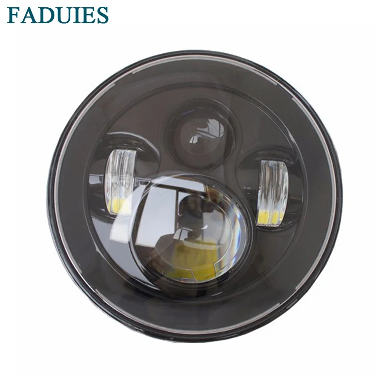 Фара FADUIES черная 7 дюймов для двигателя Electra Glide Street Fat Boy Road King Heritage Softail Switchback|headlights