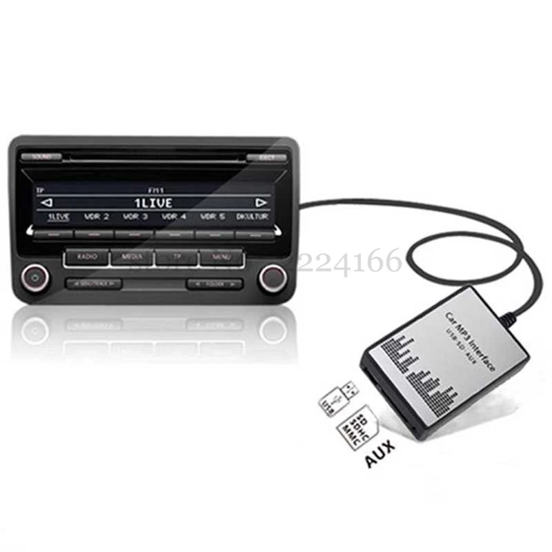USB SD AUX Автомобильный MP3 музыкальный интерфейс плеер адаптер CD машина замена для
