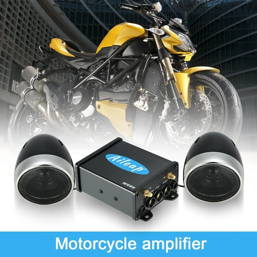 Аудиосистема Aileap для мотоциклов/квадроциклов с Bluetooth FM радио Aux вход проводное
