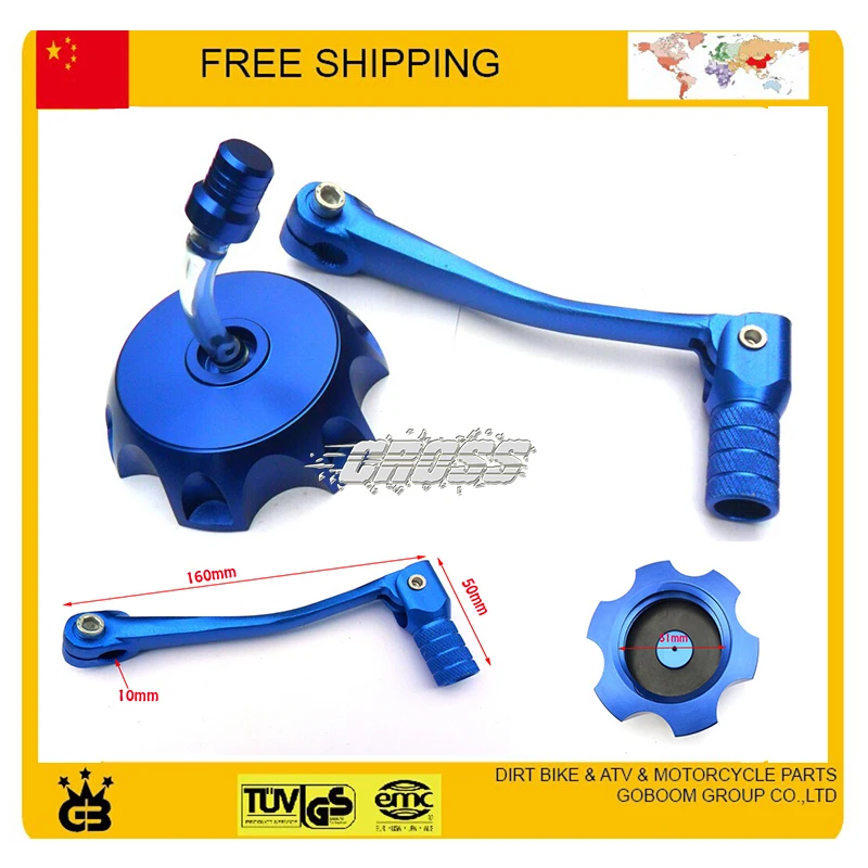 

Dirt bike fuel cap alloy black gear shift changer lever for monkey bike pit bike motorcycle accessories free shipping