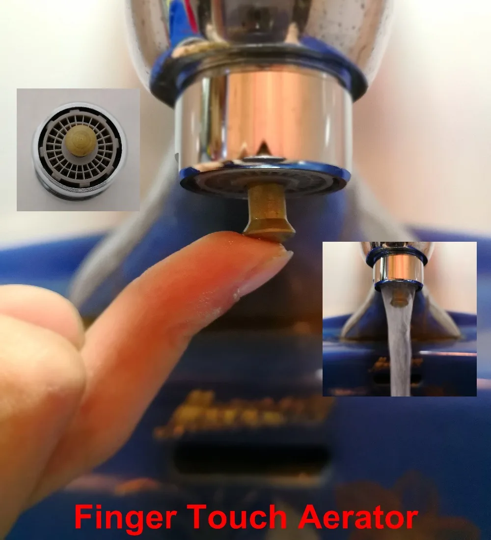 

Free Shipping-Finger Touch Aerator(TP-A004 F22/M24 Thread)- 30%-70% Water Saving