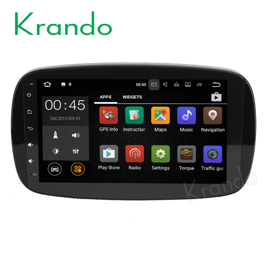 Krando 9 &quotAndroid 0 Автомобильная навигационная и мультимедийная система для Benz Smart Fortwo