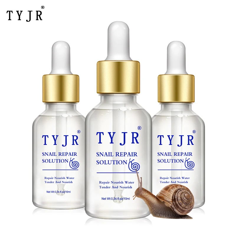 

10ML Snail Original Liquid Repair Anti-Aging Facial Skin Essence Moisturizing Whitening Wrinkle Serum Skin Care TSLM2