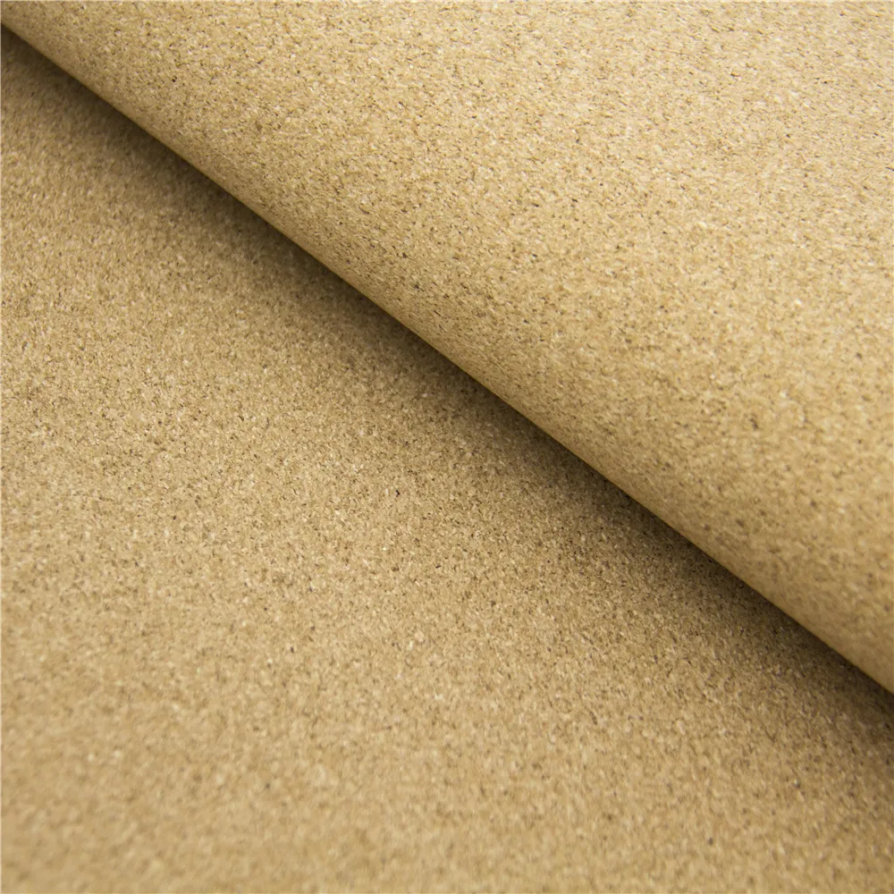 Portugal cork fabric beige color fabric Natural Cork leather Vegan