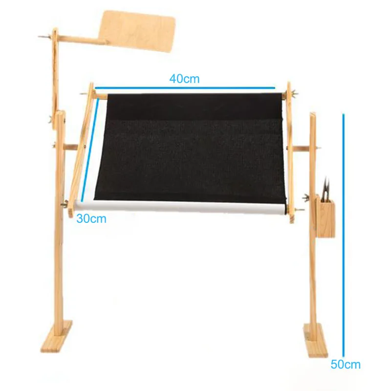 Solid Wood Cross Stitch Rack Adjustable Wooden Stand Desktop Cross