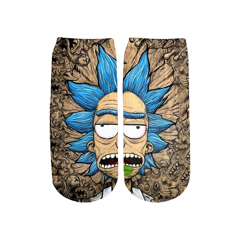 

29 Styles Rick and Morty Short Cotton Socks Colorful Stockings Warm Tights Cosplay Costume Unisex Fashion Gift Cool cartoon sock