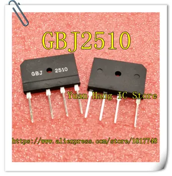 

10pcs/lot GBJ2510 25A/1000V electromagnetic oven, rectifier bridge, flat bridge, new