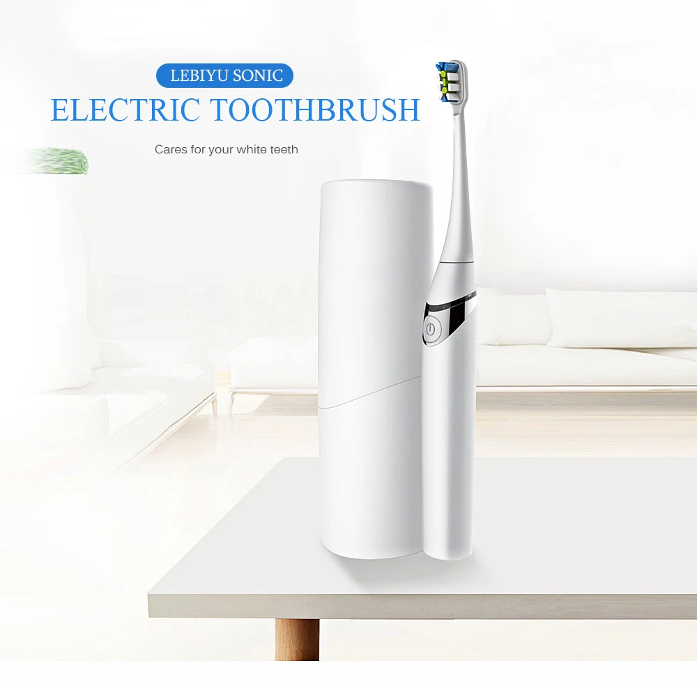 

Lebiyu UW - 01 Rechargeable Portable Sonic Electric Toothbrush IPX7 USB Waterproof 31000 Vibrations Deep Clean With UV Sanitizer