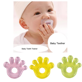 

3pcs Baby Teether Colorful Water Injection Teether Pine Nut Necklace Shower Teething Baby Teeth Trainer Toys Food supplement