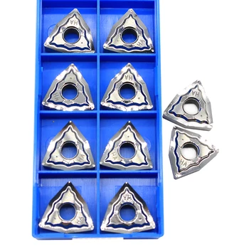 

20PCS WNMG080408 HA H01 WNMG 080408 Aluminum cutter blade Insert Cutting Tool turning tool CNC Tools AL +TIN Alloy wood