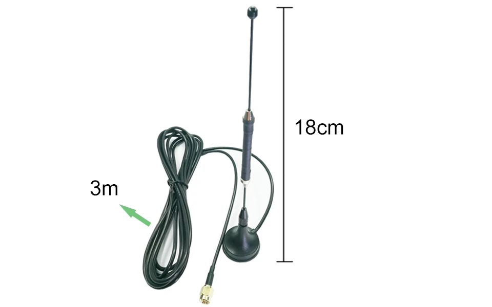 Eoth 3g 4G LTE Антенна 10dbi SMA разъем антенна 698-960/1700-2700 МГц с магнитным основанием 3 м прозрачная присоска антенна