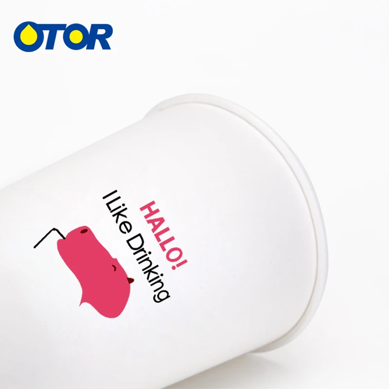 OTOR 12 унц./16 унц. бумага кофе чай чашки одноразовые посуда для кафе Магазин Свадьба