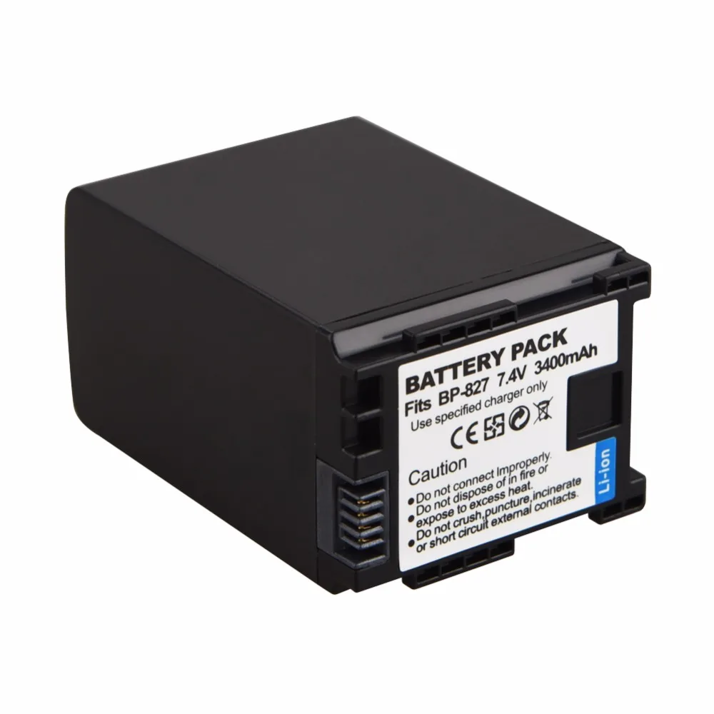 Аккумулятор и зарядное устройство для Canon VIXIA HF10 HF11 HF100 HF20 HF21 HF200 HG20 HG21 HFS10 HFS100 HF S11 3400