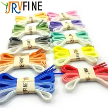 YJRVFINE/1 пара шнурков на плоской подошве с карамельным градиентом для женщин, радужные шнурки L 120 см/W 1 см