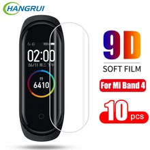 10 шт. для Xiaomi mi Band 4 Защита экрана mi band4 умный Браслет полное покрытие ультра тонкая защитная пленка не закаленное стекло