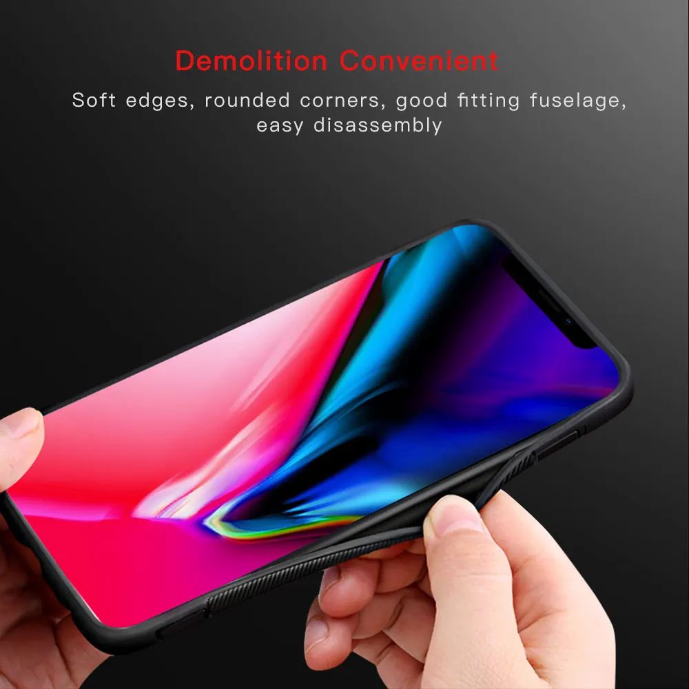 Shockproof Case For iPhone 13 12 11Pro 7 8 Plus X XR XS Max Silicone&PC Back Cover With Magnet Car Holder Metal Phone Ring Stand cool iphone 12 cases