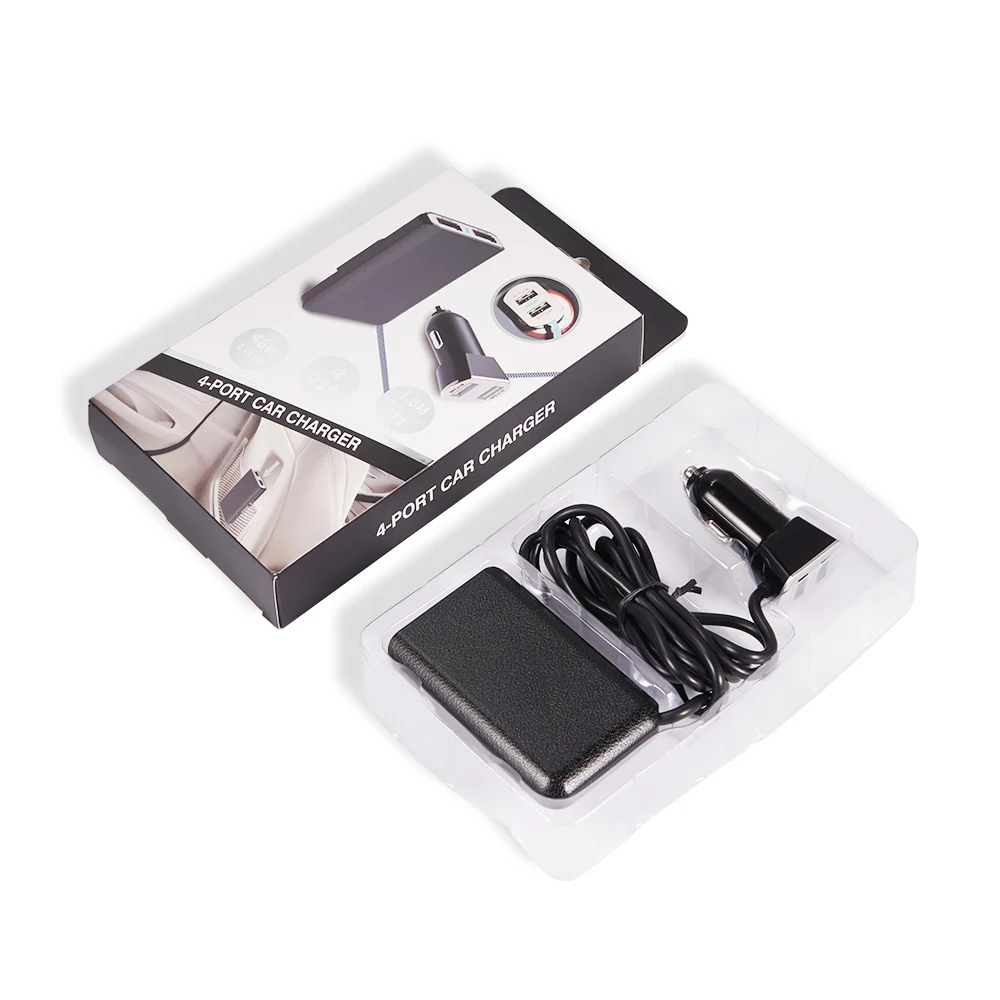 Universal Portatil mobile charger 4 ports for front back seat phone Charging Cigarette Lighter Adapter 4 USB Car-Charger 17 (9)