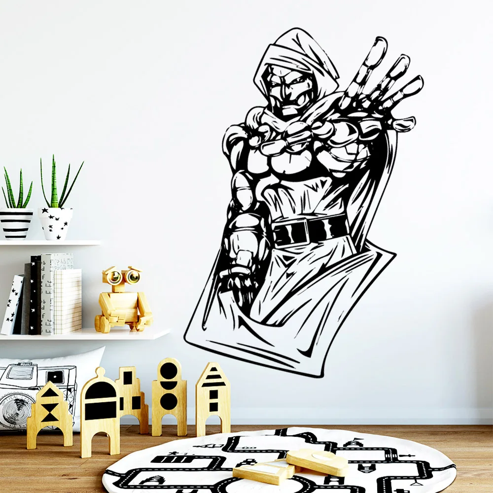 

Luxuriant Robot Wall Sticker Removable Self Adhesive Watercolo Decor Living Room Bedroom Removable Decal Creative Stickers