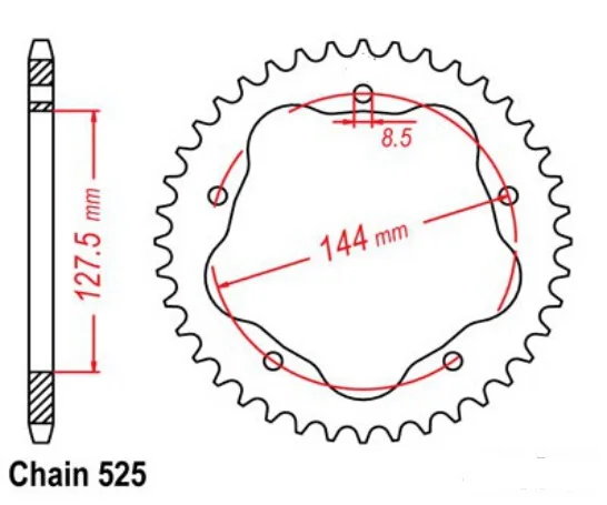 Мотоциклетные черные задние звездочки для поездок на мотоцикле Ducati 795 796 820 821 848 916 939 996 998 1100 Монстр Hypermotard Evo S2R S4R