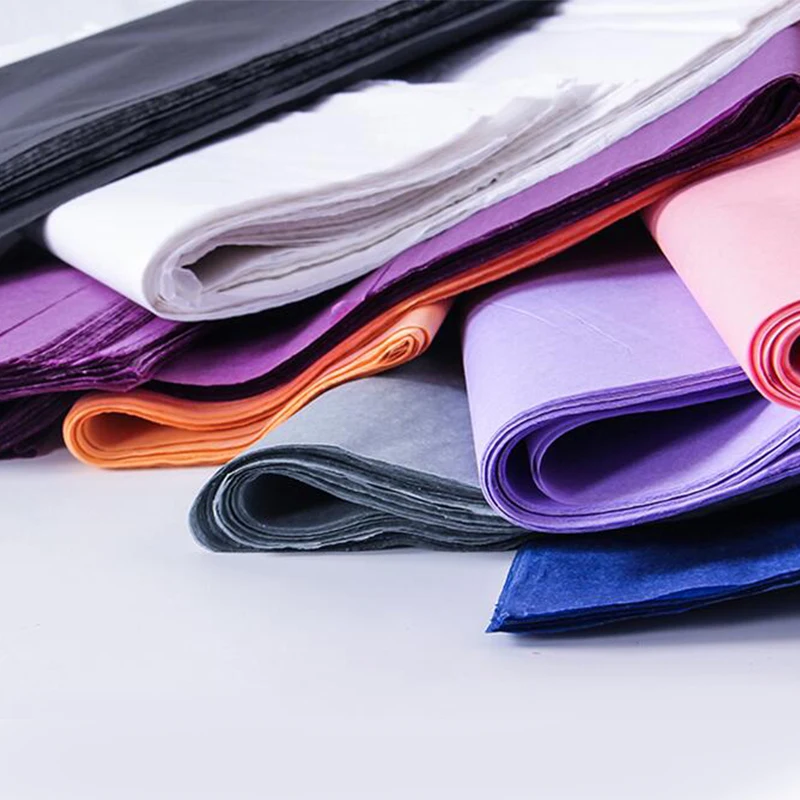 

50Pcs/lot Colored Wrapping Paper For DIY Wedding/Flower Decor 75*50CM Gift Packing Color Tissue Paper Size 75x50cm