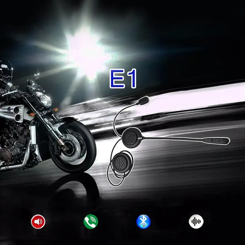 VicTsing Bluetooth Headset Earphone Motorcycle Wireless Helmet Headphones Speaker Intercom Handsfree Music for MP3 MP4 MOTO      (4)