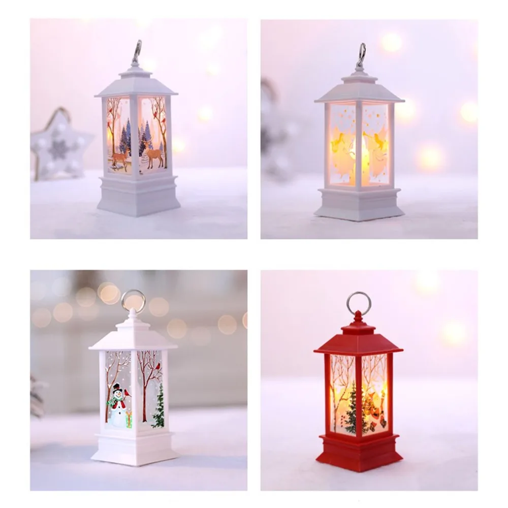 Рождественские украшения для дома светодиодный 1 шт. Рождественская свеча с светодиодный светильник для чая, свечи для украшения елки