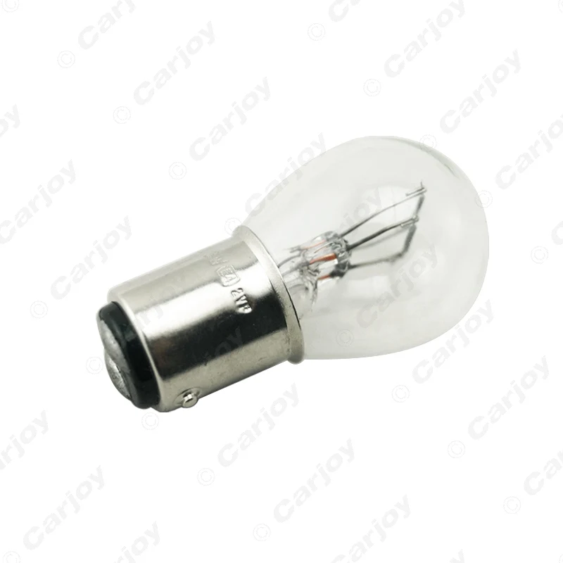 LEEWA 50 шт. 1157 BA15D P21/5 Вт S25 12 В Автомобильная прозрачная стеклянная лампа Торцевая