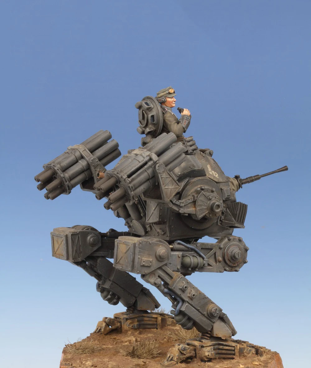 1/35 масштаб Неокрашенная Смола рисунок тактический ракетный пусковой установки и пилот Коллекция Рисунок