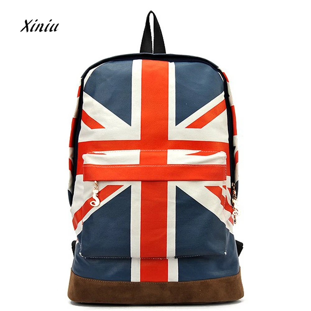 British Flag Style Backpack 2018 New UK England Flag Backpack Canvas
